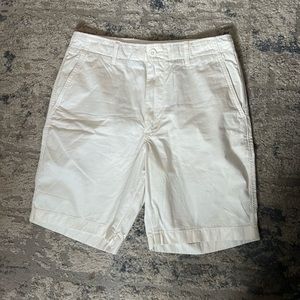 Men’s Chino Shorts White Size Small NWT Classic Casual Flat Front